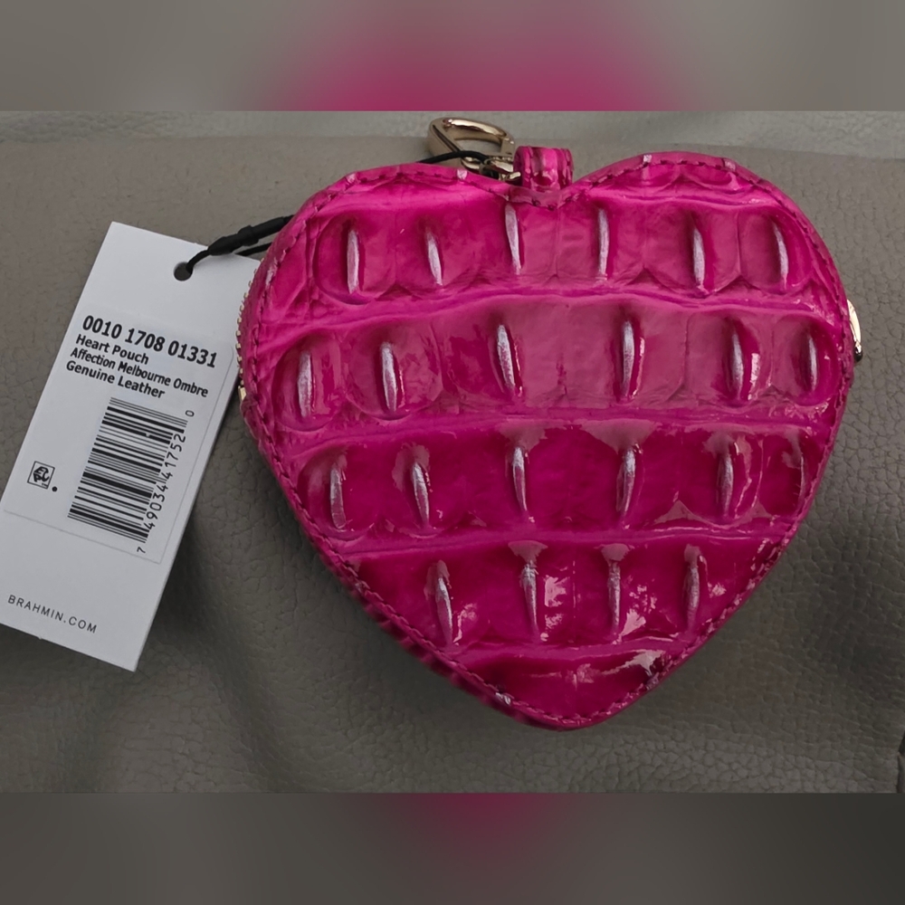 Brahmin Affection Melbourne Ombre Heart Pouch - Picture 1 of 5